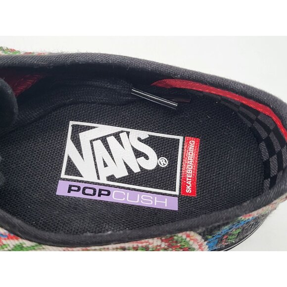 Vans Skate Authentic‎ Paisley Tapestry Mens Black Shoes Size 5 - Picture 7 of 8